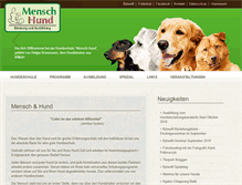 Tablet Screenshot of mensch-hund.de
